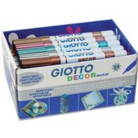 Giotto 494700 Decor Textile Multisurface Art Markers Box of 48