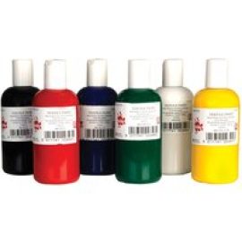 Scola FAB150/6A Fabric Paint, Standard Colours (6 x 150ml Bottles)