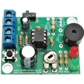 RK Education 555 Monostable Project - with Buzzer