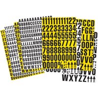 Beaverswood Yellow Magnetic Mixed Letters 43mm