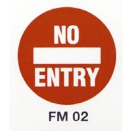 Beaverswood Floor Marker 430mm dia. No Entry