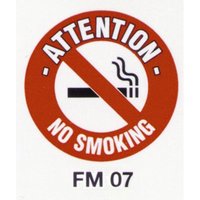 Beaverswood Floor Marker 430mm dia. No Smoking