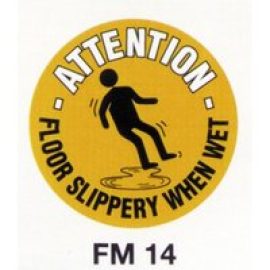 Beaverswood Floor Marker 430mm dia. Floor Slippery When Wet