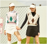 Argyle Cash Vest and Hidden Pants Skirt Golf Wear | LIKEWIZE