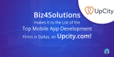 Upcity.com declares Biz4Solutions as one of the Top 10 Mobile App Development Agencies in Dallas!